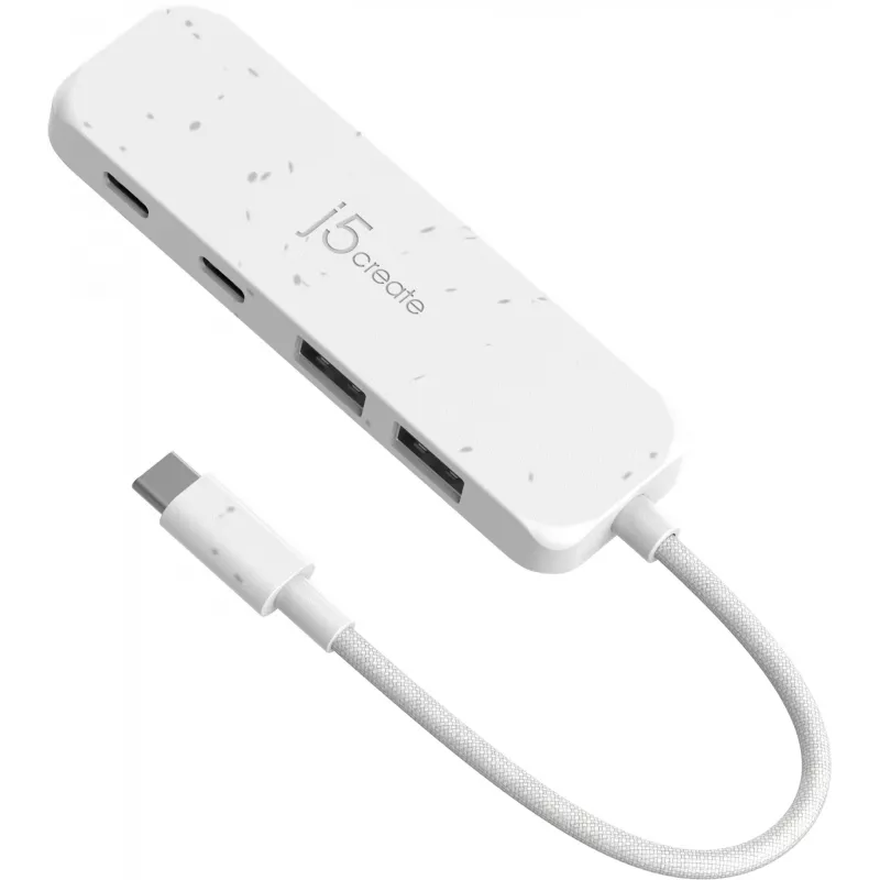 j5create keskkonnasõbralik USB-C 4-pordilisele USB-C ja Type-A Gen 2 jaoturile