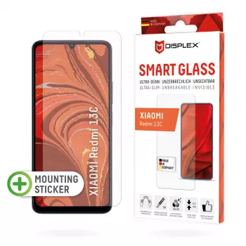Displexi nutiklaas (9H) Xiaomi Redmi 13C jaoks, paigalduskleebis, purunematu