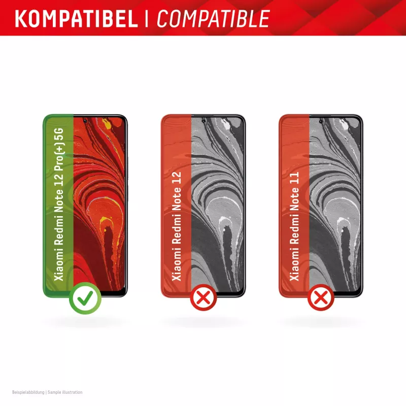 Displex ekraanikaitse (10H) Xiaomi Redmi Note 12 Pro(+) 5G jaoks, Eco paigaldusraam, kriimustuskindel