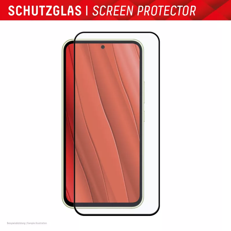 Displex Full Cover ekraanikaitseklaas (10H) Samsung Galaxy A35/A55 5G jaoks, Eco paigaldusraam, täiskattega