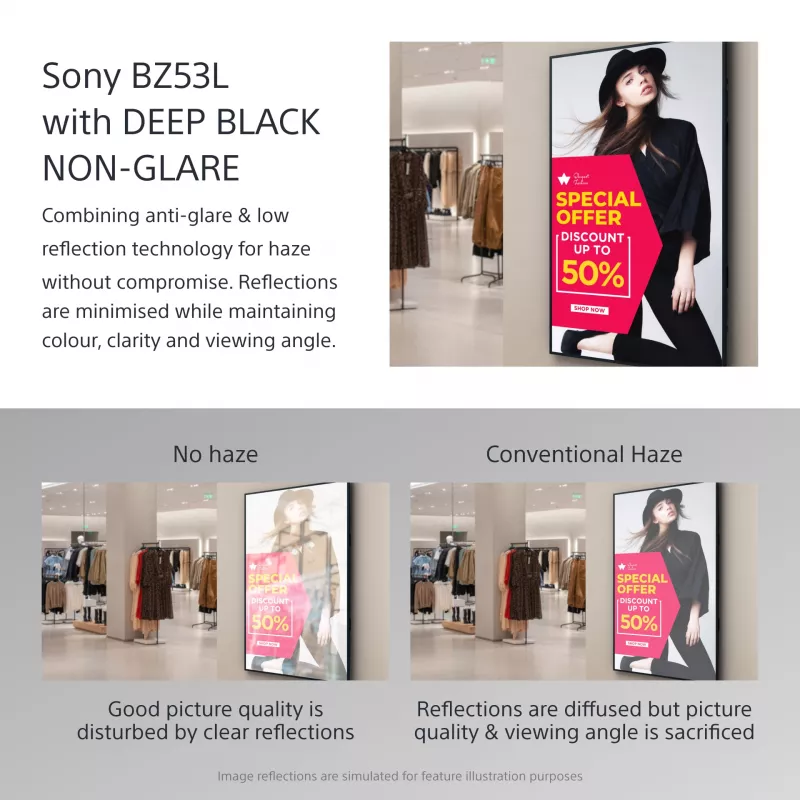 Sony BRAVIA FW-98BZ53L 4K HDR Full Array LED professionaalne ekraan, 780 cd/m2, Deep Black Non-Glare 47% Haze, 24/7 ja 5 aastat PrimeSupport
