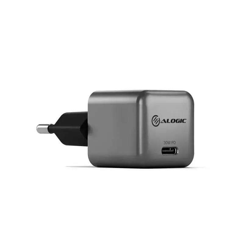 ALOGIC 1X30 30W Rapid Power USB-C MINI GaN laadija, sisetingimustesse, vahelduvvool, mobiiltelefon, sülearvuti, nutitelefon, tahvelarvuti