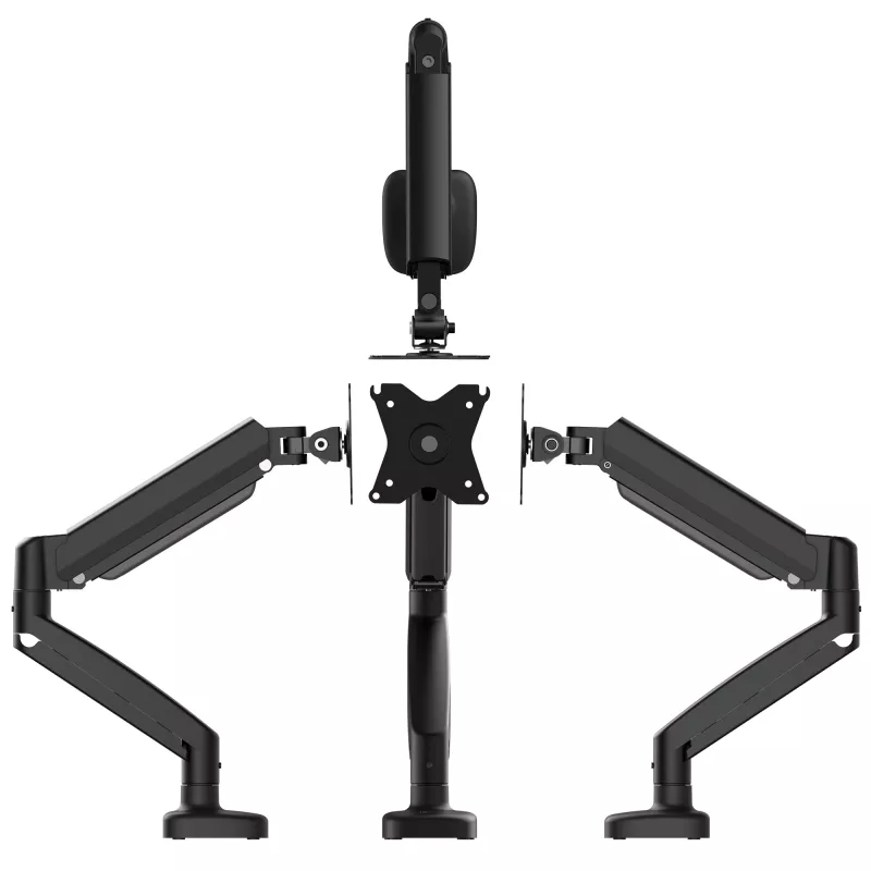 j5create JTSA101 ergonoomiline monitorikinnitus must klamber/tõmbsoon 8 kg 17 kuni 32 tolli