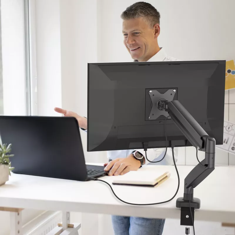 j5create JTSA101 ergonoomiline monitorikinnitus must klamber/tõmbsoon 8 kg 17 kuni 32 tolli