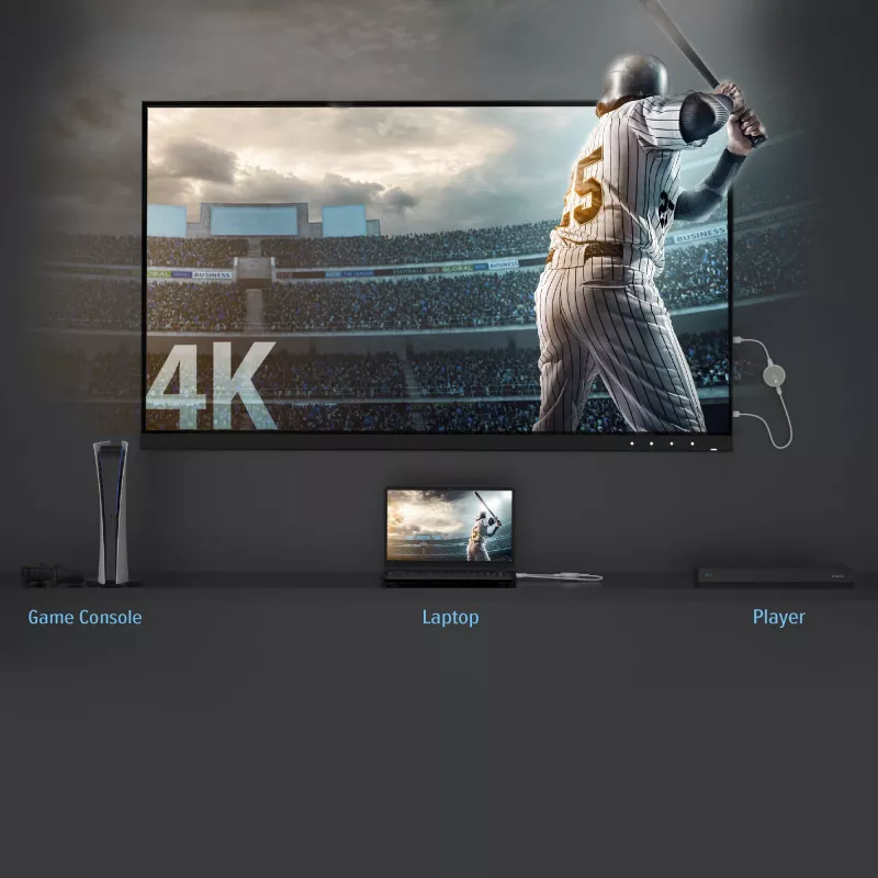 j5create JVAW75 ScreenCast 4K Wireless Display HDMI™ Extender, hall/valge