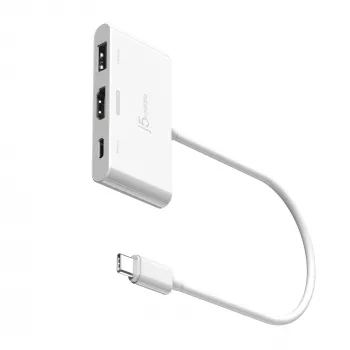 j5create JCA399 USB-C® to HDMI™ 4K144Hz & USB™ 3.2 toiteedastusega 100 W, must