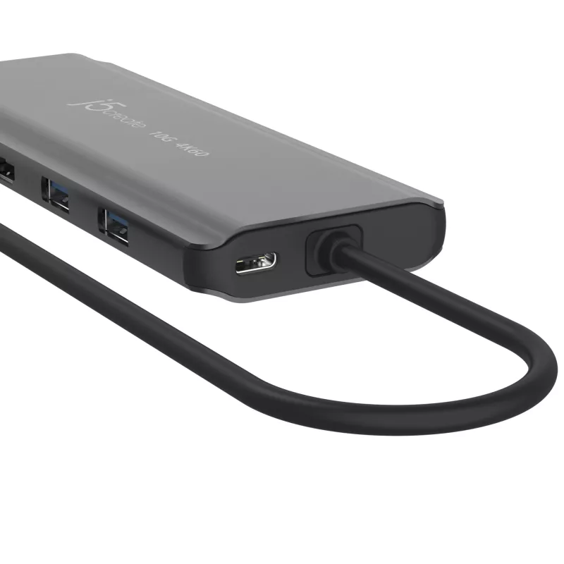 j5create JCD398 USB-C® Dual 4K HDMI™ 10Gbps Mini Dock, Must