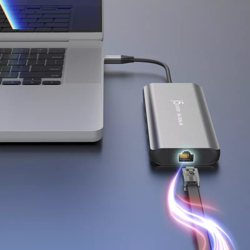 j5create JCD398 USB-C® Dual 4K HDMI™ 10Gbps Mini Dock, Must