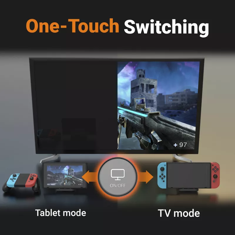 j5create JCD620 Mini dokkimisjaam Nintendo Switch™-ile, must
