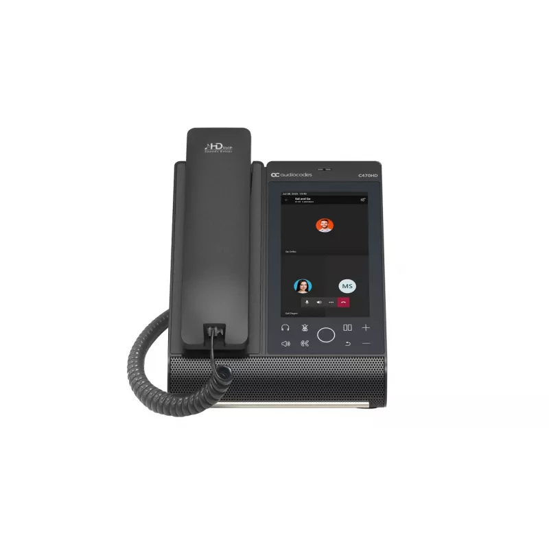AudioCodes Teams C470HD Total Touch IP-telefon PoE GbE integreeritud BT ja kaheribalise Wi-Fi-ga