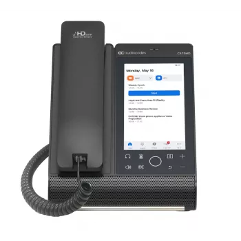 IP-telefon AudioCodes Teams C470HD PoE GbE juhtmega telefonitoru Android