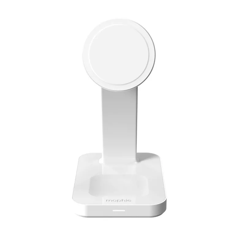 mophie Snap+ 3-in-1 traadita laadimisalus Peakomplekt, nutitelefon, nutikell Valge USB Traadita laadimine Kiirlaadimine Siseruumidesse