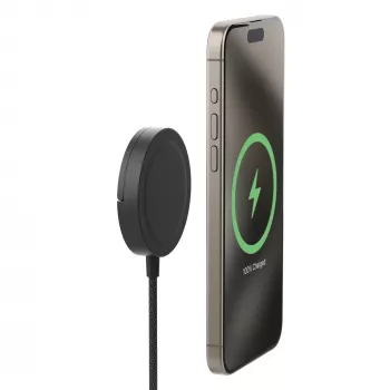 mophie Qi2 Magnetlaadija Nutitelefon Must USB Juhtmevaba laadimine Kiirlaadimine Siseruumides