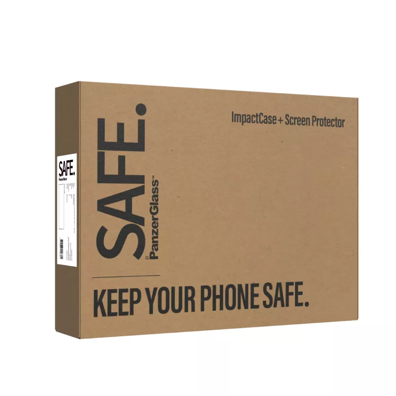 Ekraanikaitse 2-ühes komplekt PanzerGlass SAFE. Samsung Galaxy S24 jaoks — karastatud klaas + TPU tagakate, läbipaistev, 50 tk