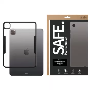 Clear TPU Cover Case PanzerGlass SAFE Apple iPad Pro 11 tollile (2018, 2020, 2021, 2022, 2024) Läbipaistev