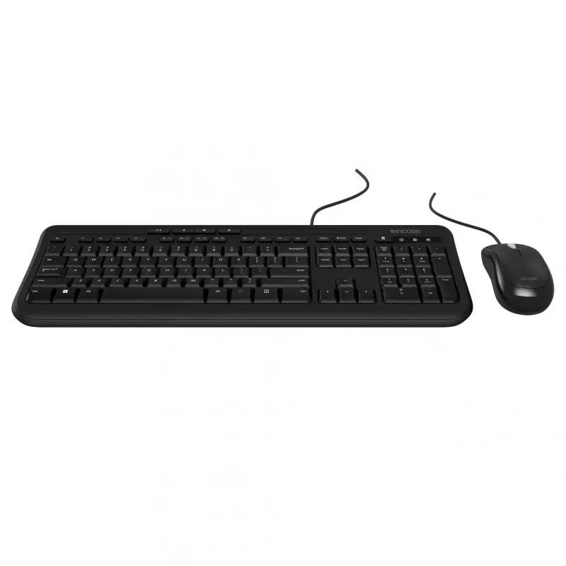 Incase Designed by Microsoft Wired Desktop 600 klaviatuur hiirega USB QWERTY Saksa must