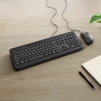 Incase Designed by Microsoft Wired Desktop 600 klaviatuur hiir kaasas universaalne USB QWERTY UK inglise must