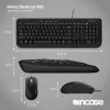 Incase Designed by Microsoft Wired Desktop 600 klaviatuur hiir kaasas universaalne USB QWERTY UK inglise must