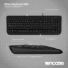 Juhtmega täissuuruses klaviatuur Incase Designed by Microsoft Wired 600 — USB, QWERTY, UK inglise, Must