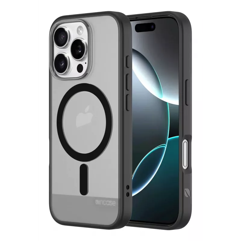 Incase INPH190402-BLK mobiiltelefoni ümbris 16 cm (6.3 tolli) kate Must, poolläbipaistev