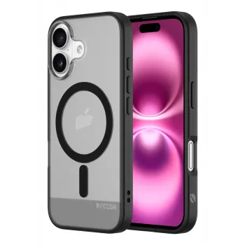 Incase INPH190401-BLK mobiiltelefoni ümbris 15,5 cm (6,1 tolli) kate Must, poolläbipaistev