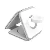 j5create Qi2 3-in-1 Magnetic Travel Wireless Charging Station Indoor USB Fast Charging Valge