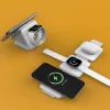 j5create Qi2 3-in-1 Magnetic Travel Wireless Charging Station Indoor USB Fast Charging Valge