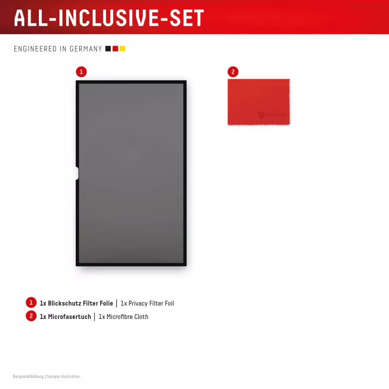 Displex PRIVACY SAFE eemaldatav 2-suunaline privaatsusfilter iMac 24-tollisele M1 (2021)/M3 (2023)/M4 (2024) jaoks