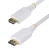 StarTech.com 1,8 m Premium Certified High Speed HDMI kaabel, 4K 60 Hz / 1440p 144 Hz, HDR10 / HDCP 2.2 / ARC, 18 Gbit/s, UHD HDMI 2.0 juhe telerile / monitorile / ekraanile, TPE väliskest, valge