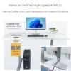StarTech.com 1,8 m Premium Certified High Speed HDMI kaabel, 4K 60 Hz / 1440p 144 Hz, HDR10 / HDCP 2.2 / ARC, 18 Gbit/s, UHD HDMI 2.0 juhe telerile / monitorile / ekraanile, TPE väliskest, valge