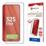 Displex Premium ekraanikaitse (täiskattega, 10H) Samsung Galaxy S25 Edge'ile, Eco paigaldusraam, täiskattega