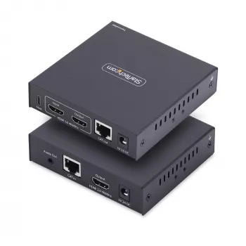 StarTech.com HDMI KVM pikendaja IP-võrgu kaudu, 4K 60Hz, draiverivaba, HDMI ja USB üle Ethernet/CAT6, AVoIP, saatja ja vastuvõtja komplekt, sisaldab kinnituskomplekte