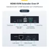 StarTech.com HDMI KVM pikendaja IP-võrgu kaudu, 4K 60Hz, draiverivaba, HDMI ja USB üle Ethernet/CAT6, AVoIP, saatja ja vastuvõtja komplekt, sisaldab kinnituskomplekte