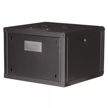 Seinale kinnitatav 19-tolline rack-kapp ROLINE Pro 7U 600x600 WxD, must, võtmelukk, IP20