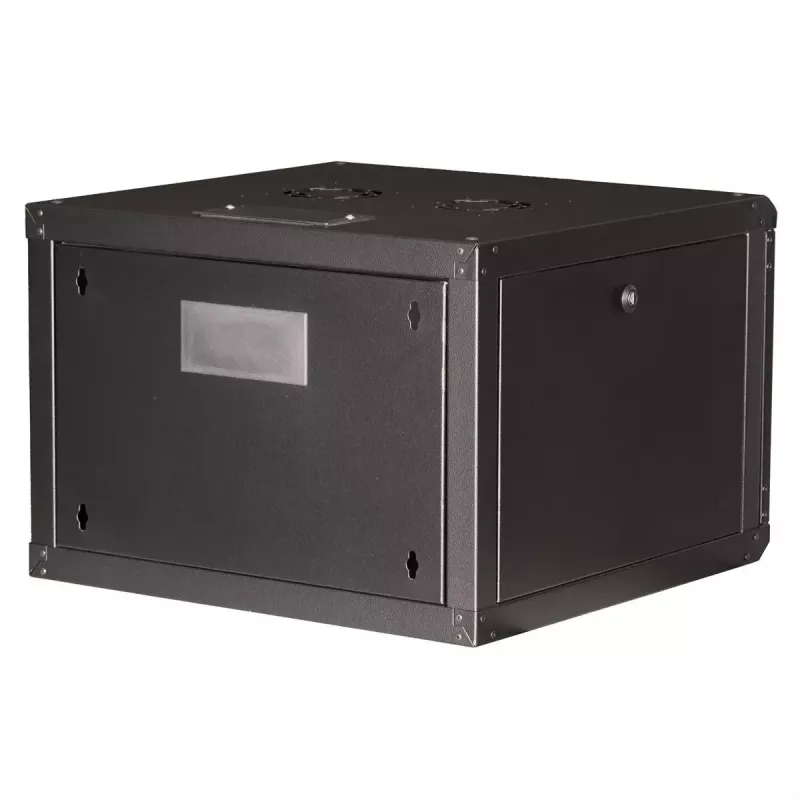 Seinale kinnitatav 19-tolline rack-kapp ROLINE Pro 7U 600x600 WxD, must, võtmelukk, IP20