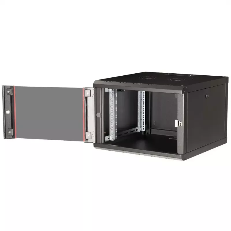 Seinale kinnitatav 19-tolline rack-kapp ROLINE Pro 7U 600x600 WxD, must, võtmelukk, IP20