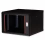 Seinale kinnitatav 19-tolline rack-kapp ROLINE Pro 7U 600x600 WxD, must, võtmelukk, IP20