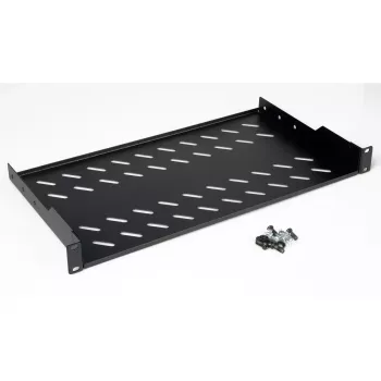 Riiulipaneel ROLINE 19-tolline 1U 250mm sügavus 15kg must