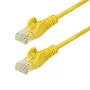 StarTech.com 2 m kollane õhuke CAT6 Etherneti kaabel, takerdumisvastane, 100 W PoE, UTP, LSZH, 28AWG puhas vasktraat, õhuke RJ45 võrgupaigakaabel pingutusleevendustega, individuaalselt testitud