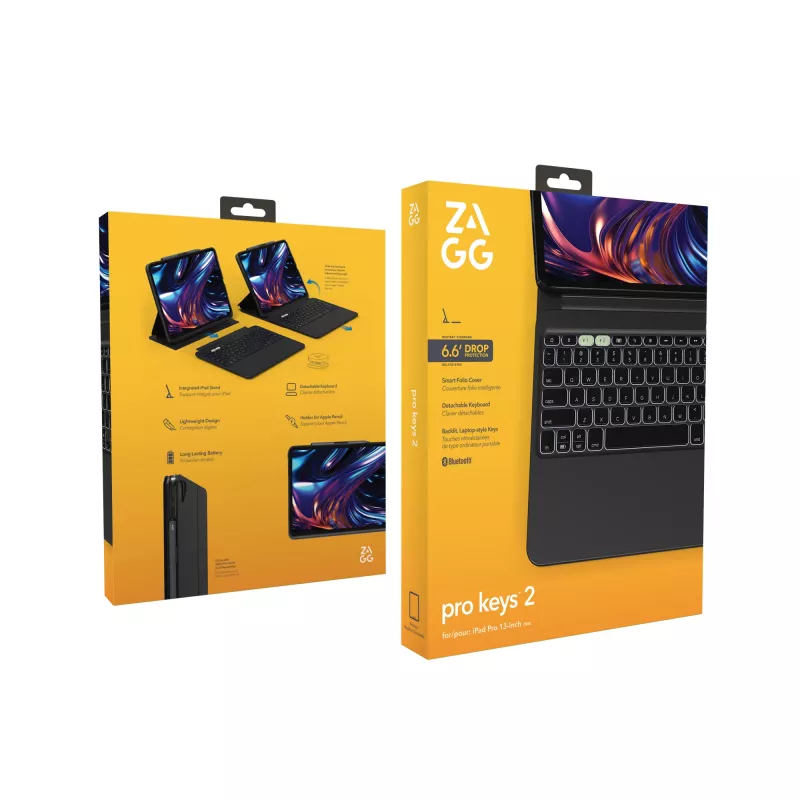 ZAGG Pro Keys 2 QWERTZ saksa Bluetooth must