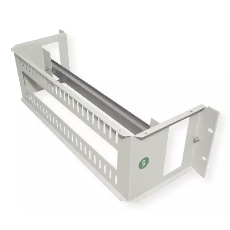 Rack rail ROLINE 26.21.0102 — terasest hõbedane, 1 tk, 19-tollisele riiulile paigaldamiseks