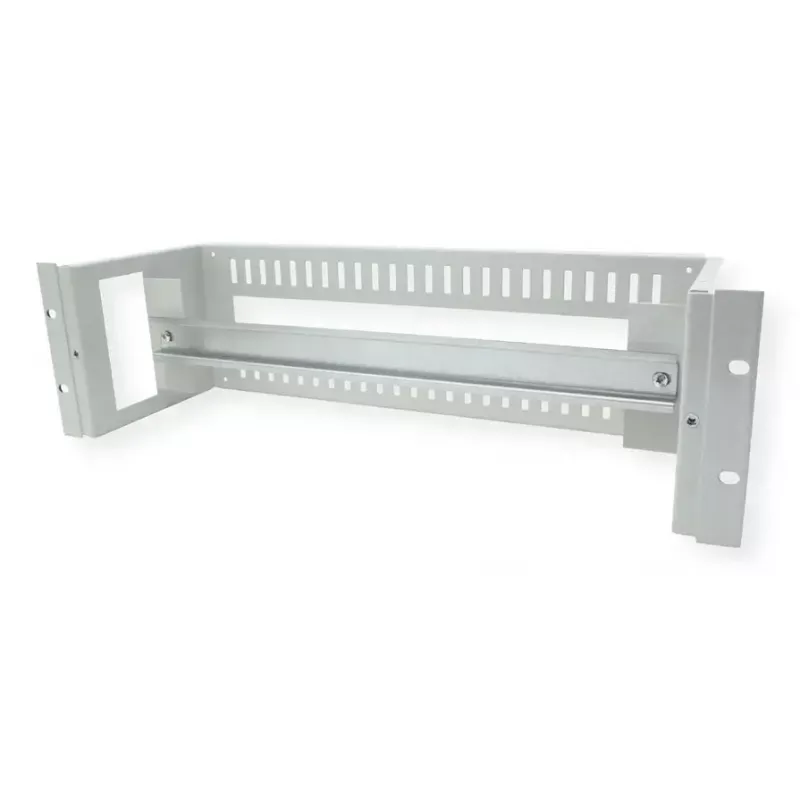 Rack rail ROLINE 26.21.0102 — terasest hõbedane, 1 tk, 19-tollisele riiulile paigaldamiseks