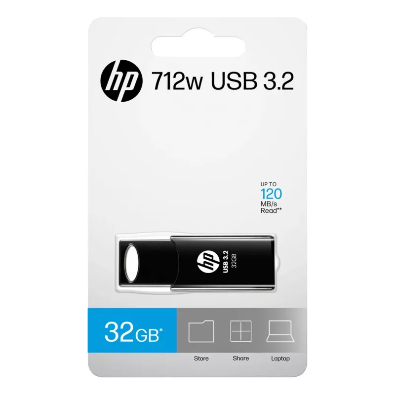 HP 712w USB-mälupulk 32 GB USB Type-A 3.2 Gen 1 (3.1 Gen 1) Must