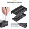 StarTech.com USB4 M.2 NVMe korpus, 40Gbps, väline USB-C/Thunderbolt NVMe SSD korpus, alumiiniumist jahutusradiaatoriga kest, B+M/M-Key