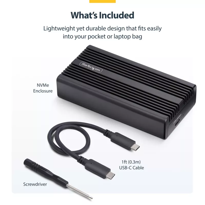 StarTech.com USB4 M.2 NVMe korpus, 40Gbps, väline USB-C/Thunderbolt NVMe SSD korpus, alumiiniumist jahutusradiaatoriga kest, B+M/M-Key