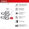 Displex Full Cover Camera Lens Glass iPhone 17 Pro, 10H, Full Camera Protector, Quick Mount, 2-Pack