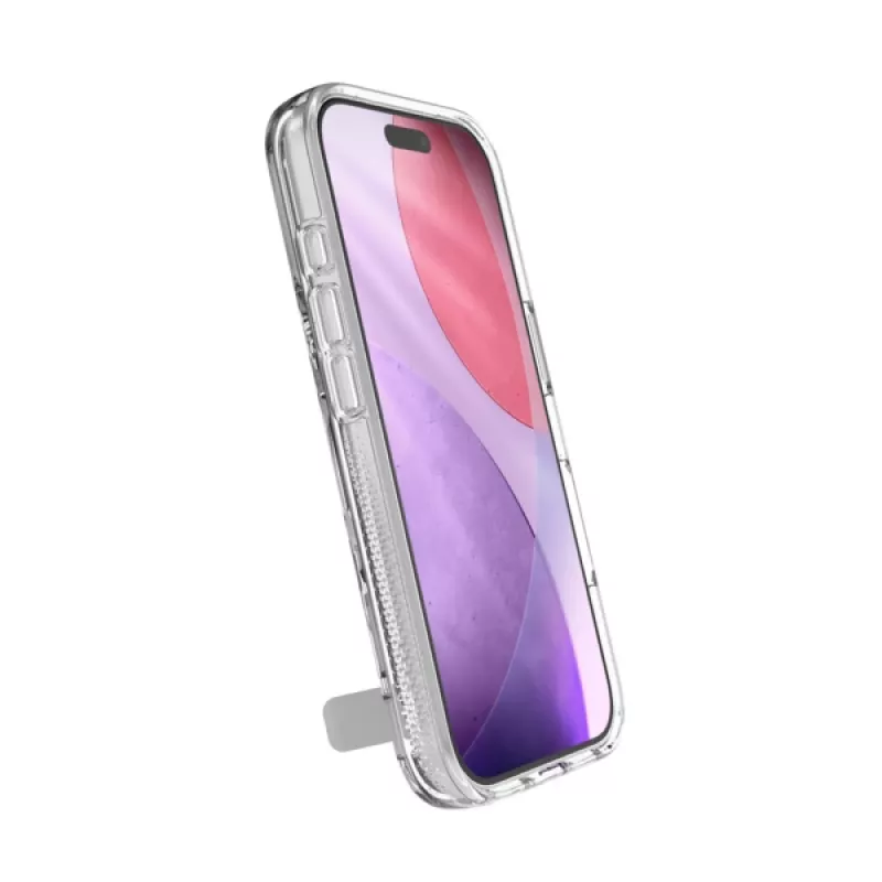 ZAGG Crystal Palace Snap Kickstand ümbris Apple iPhone 17 Pro jaoks, läbipaistev
