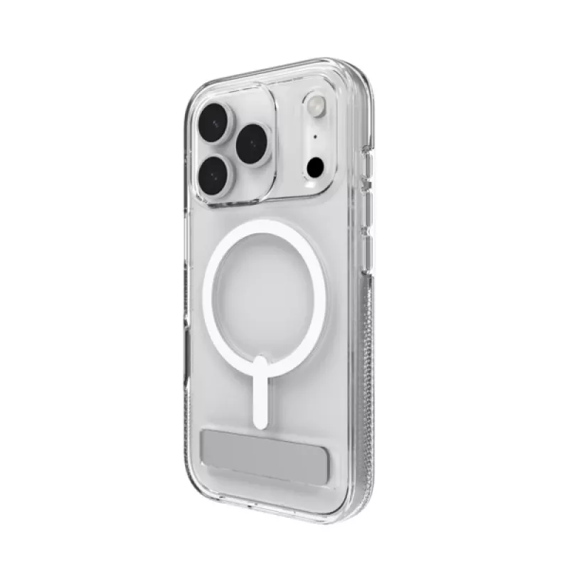 ZAGG Crystal Palace Snap Kickstand (Button Cover) ümbris Apple iPhone 17 Pro Max jaoks