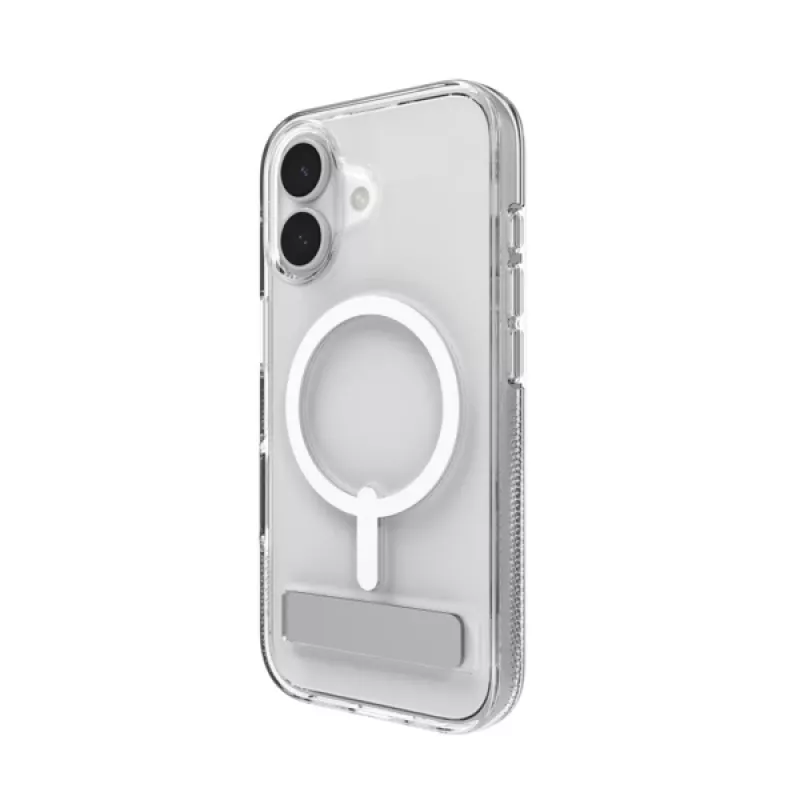 Ümbris ZAGG Crystal Palace Snap Kickstand ümbris Apple iPhone 17 jaoks, läbipaistev