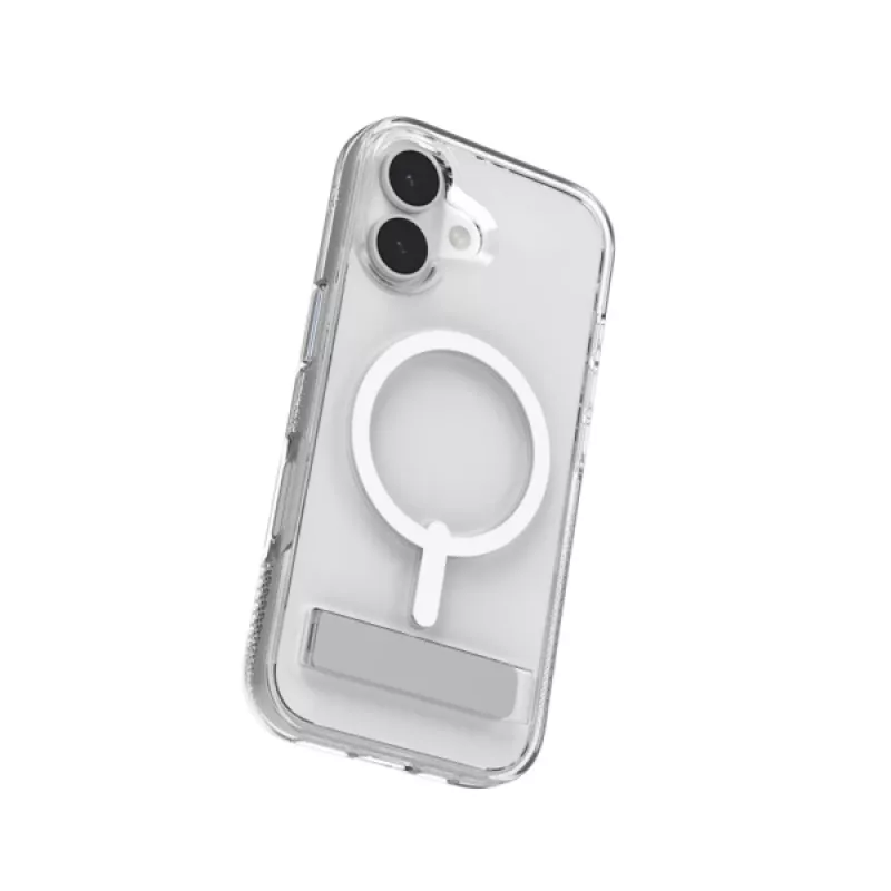 Ümbris ZAGG Crystal Palace Snap Kickstand ümbris Apple iPhone 17 jaoks, läbipaistev